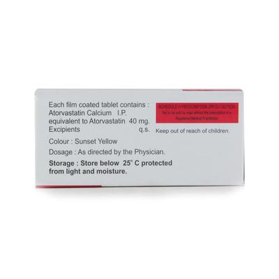 Dysliptin 40mg Tablet 10'S - High Cholesterol-Dys