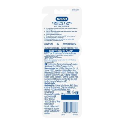 Oral B Ultrathin Black Sensitive Extra Soft Toothbrush (Pack Of 3) 3's - Toothbrushes