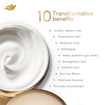 Dove 10 in 1 Deep Repair Treatment Hair Mask for damaged hair 300 ml - Hair Masks & Packs