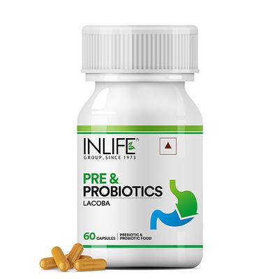 INLIFE Prebiotics and Probiotics Capsules 60's - Digestive Health