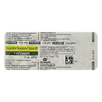T 98 JUNIOR Tablet 10's - Fever-Ana