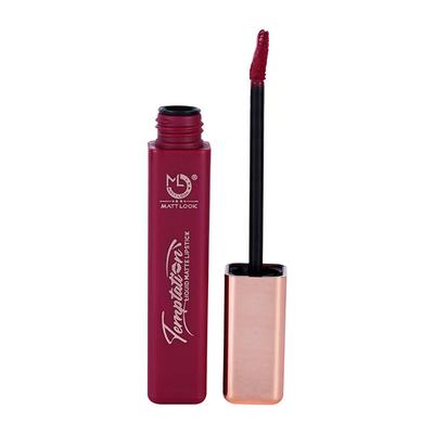 Matt Look Lip Makeup Temptation Liquid Matte Lipstick, Black Cherry 5 ml - Liquid Lipsticks