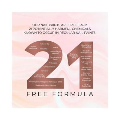 Just Herbs Nail Polish 21 Chemical Free Formula, Quick Dry, Glossy, Sage Green 6 ml - Nail Polish