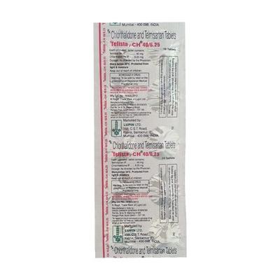 Telista CH 40/6.25mg Tablet 10'S - Hypertension-Ang