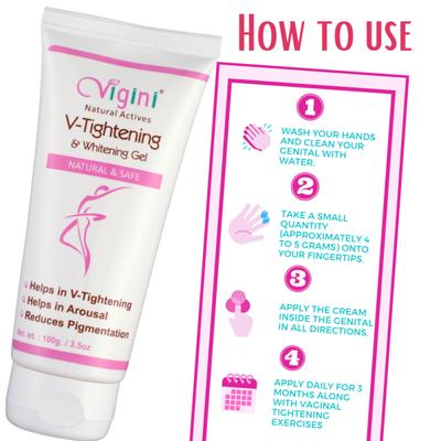 Vigini V-Tightening Gel 100ml + Lubricating Stimulation Gel 100 ml - Intimate Care