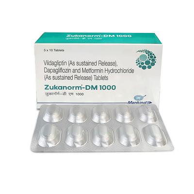 ZUKANORM DM 1000 Tablet 10's - Diabetes-Ant