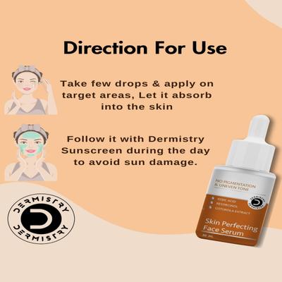 Dermistry No Pigmentation Kojic Acid Skin Perfecting Face Mask 50 ml + No Pigmentation Kojic Acid Skin Perfecting Face Serum 30 ml - Face Serum