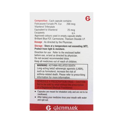 VILOR F 200 Capsule 30's - Asthma/COPD-Ast