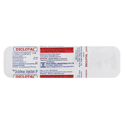 DICLOTAL Injection 3ml - Pain relief-Nsa