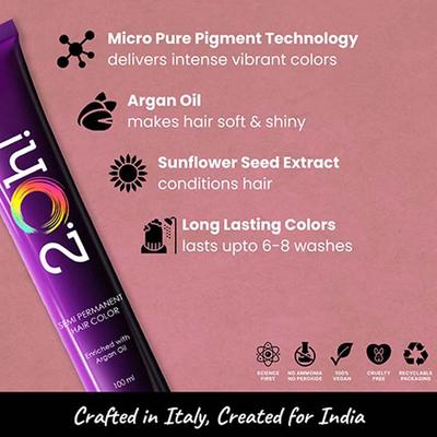 2.Oh! Semi Permanent Hair Color 100 ml each - Peach 2's - Crème