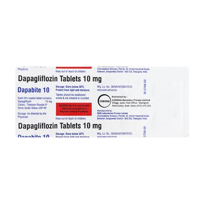 DAPABITE 10 Tablet 10's - Diabetes-Ant