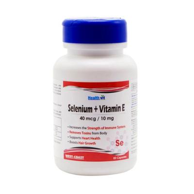 Healthvit Selenium 40 mcg Vitamin E 10 mg - Capsules 60's - Multi-Vitamins
