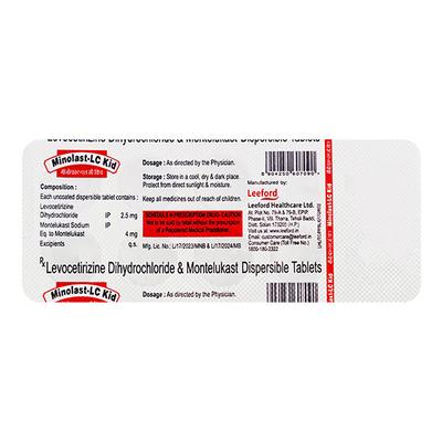 MINOLAST LC KID Tablet 10's - Allergies-Ant