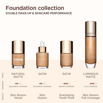 Clarins Skin Illusion Full Coverage Foundation 112C 30 ml - Foundation