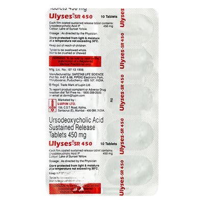 ULYSES SR 450mg Tablet 10's - Cholelithiasis/Gall Stones