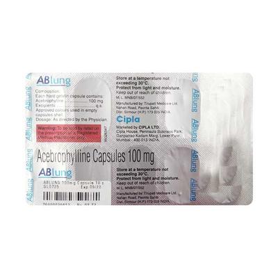 ABLUNG 100mg Capsule 10's - Asthma/COPD-Ast