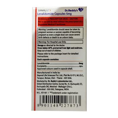 Lenangio 5mg Capsule 10'S - Cancer Oncology-Cyt