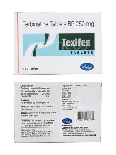 Texifen 250mg Tablet 7'S - Fungal Infections-Anf