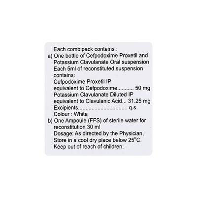 Foloup CV 50/31.25mg Dry Syrup 30ml - Bacterial Infections-Cep