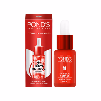 Pond's Youthful Miracle Hexyl Retinol Complex, Renew and Repair Serum 14 ml - Essences