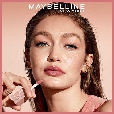 Maybelline New York Lifter Gloss Moisturizing, Tinted Lip Gloss With Hyaluronic Acid, Petal 5.4 ml - Lip Glosses