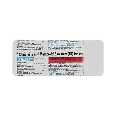 LN Met 10/25mg Tablet 10'S - Hypertension-Cal
