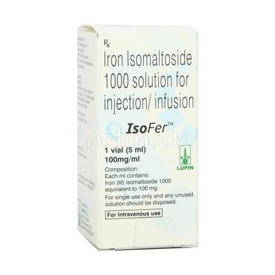 Isofer 100mg/Ml Injection 5ml - Iron Supplement/Anaemia-Vma