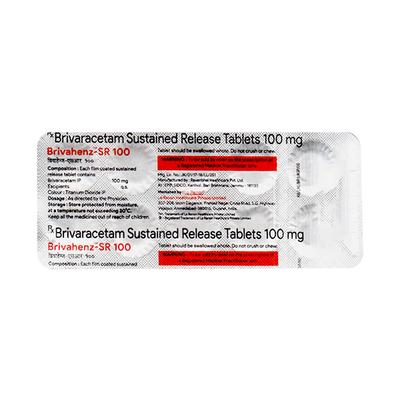 BRIVAHENZ SR 100 Tablet 10's - Epilepsy/Convulsion-Ant