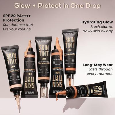 Insight Cosmetics Skin Tint 5In1 Multifunctional Serum Foundation - Latte Please ! 30 gm - Foundation
