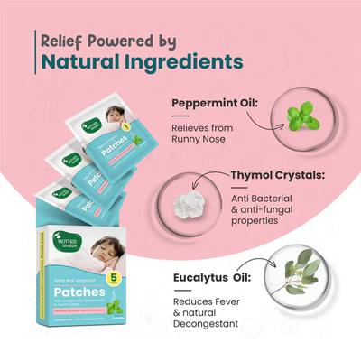 Mother Sparsh Natural Vapour Patches 5's - Mosquito Repellent