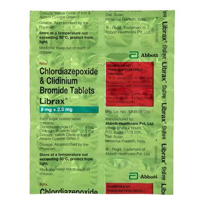 Librax Tablet 20'S - Muscle Cramps/Spasticity-Ant