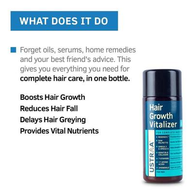 Ustraa Hair Growth Vitalizer for Complete Care 100ml - Hair Serums