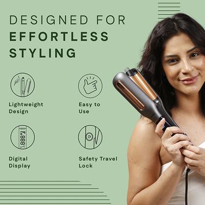 Winston Professional Hair Waver for Women - Adjustable Ceramic Wave Barrels 700 gm - Multi-Stylers
