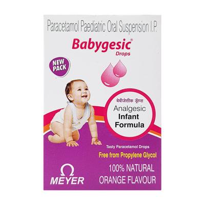 Babygesic New Pack Orange Flavour Drops 15ml - Fever-Non