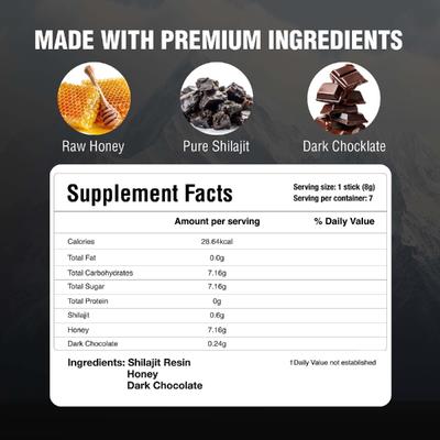 Bargad Himalayan Shilajit Honey Sticks - Cinnamon Flavour 30's - Speciality Medicines
