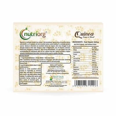 Nutriorg Gluten Free Quinoa 250 g - Seeds