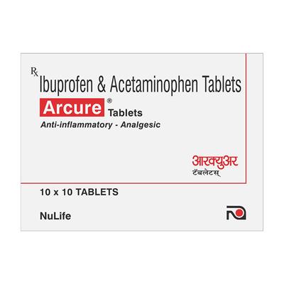 ARCURE Tablet 10's - Pain relief-Ano