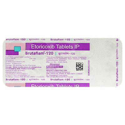 Brutaflam 120mg Tablet 10'S - Pain relief-Nsa