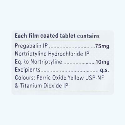 Nortryptomer P Tablet 10'S - Neuropathic Pain-Dru