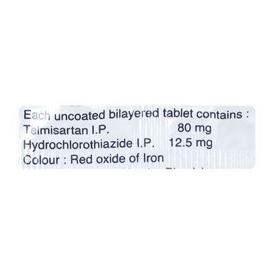 Telsar H 80mg Tablet 10'S - Hypertension-Ang