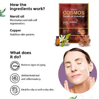 Cosmos by Bewakoof Purifying Magic Mineral Face Sheet Mask with Zinc AND Magic Mineral Face Sheet Mask with Copper Combo 120 ml - Masks & Peels