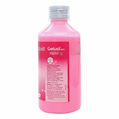 GELUSIL MPS ORIGINAL MINT FLAVOUR SUGAR FREE Liquid 200ml - Ulcer/Reflux/Flatulence-Aaa