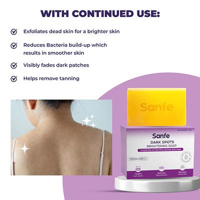 Sanfe Dark Spots Brightening Syndet Soap 3's - Soaps
