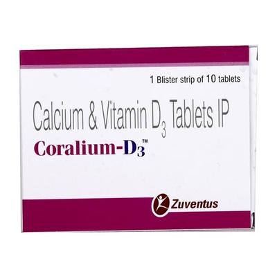 Coralium D3 Tablet 10'S - Supplements-Cal