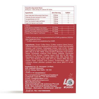 Dr. Morepen Fat Burner Tablet 60's - Weight Loss