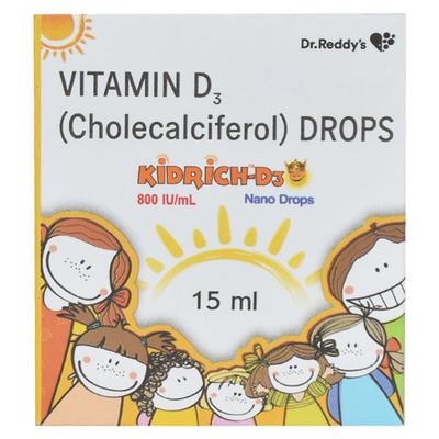 Kidrich D3 Nano 800IU Drops 15ml - Supplements-Vit