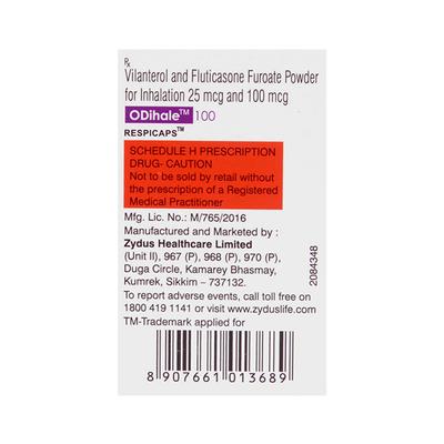 ODIHALE 100 Respicap 30's - Asthma/COPD-Ast