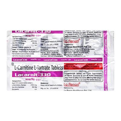 l carnitine overdose side effects Lacarnit 330mg Tablet 10'S : Price, Uses, Side Effects