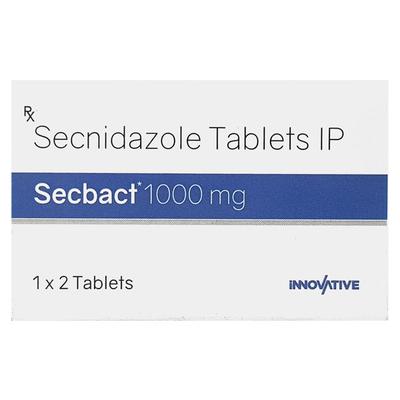 SECBACT 1000mg Tablet 2's - Amoebiasis-Ant