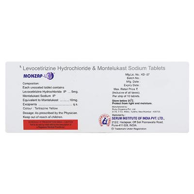 MONZAP LC Tablet 10's - Allergies-Ant